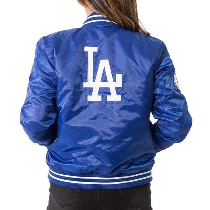1980 Dodgers Los Angeles Satin Jacket - Echo Leather