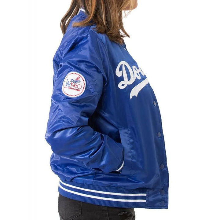 1980 Dodgers Los Angeles Satin Jacket - Echo Leather