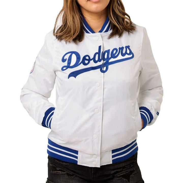 1980 Dodgers Los Angeles Satin Jacket - Echo Leather