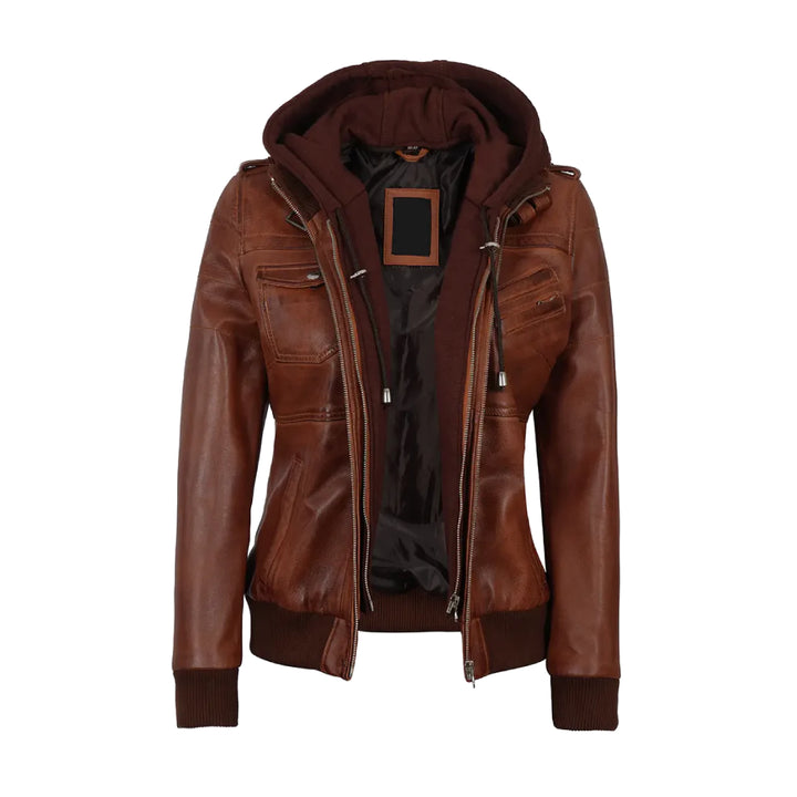 Brown Bomber Real Leather Jacket | Echo Leather