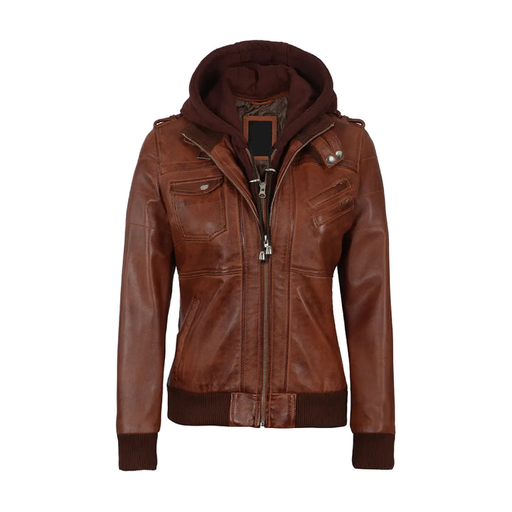 Brown Bomber Real Leather Jacket | Echo Leather