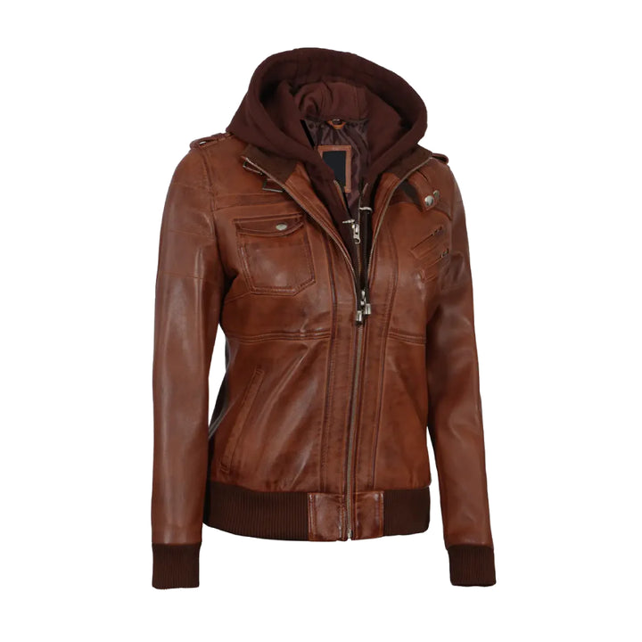 Brown Bomber Real Leather Jacket | Echo Leather