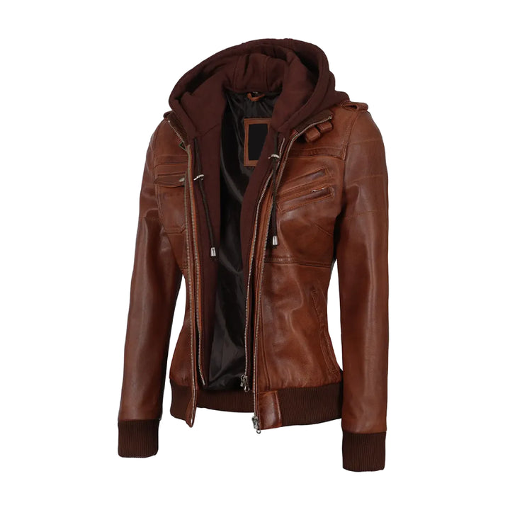 Brown Bomber Real Leather Jacket | Echo Leather