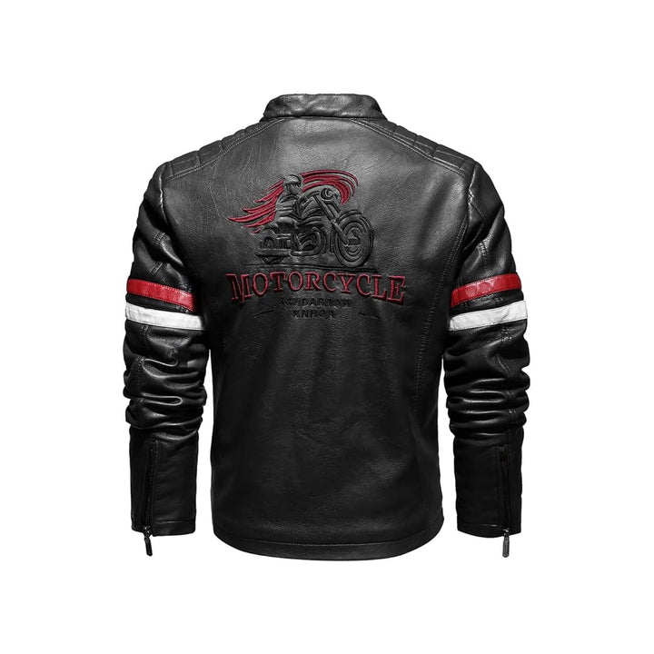 Casual Windbreaker Motorcycle Leather Jacket | Echo Leather