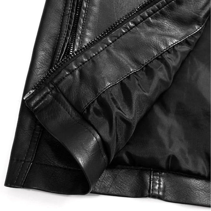 Casual Windbreaker Motorcycle Leather Jacket | Echo Leather