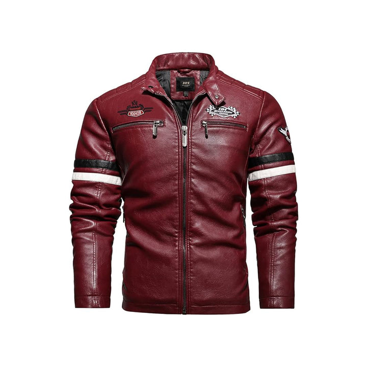 Casual Windbreaker Motorcycle Leather Jacket | Echo Leather