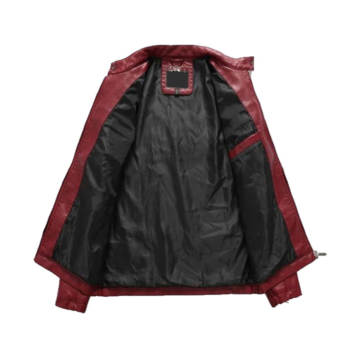 Casual Windbreaker Motorcycle Leather Jacket | Echo Leather
