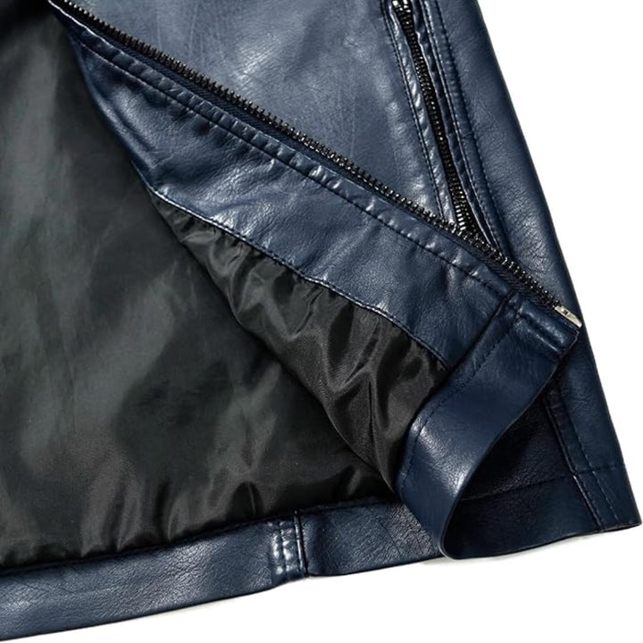 Casual Windbreaker Motorcycle Leather Jacket | Echo Leather