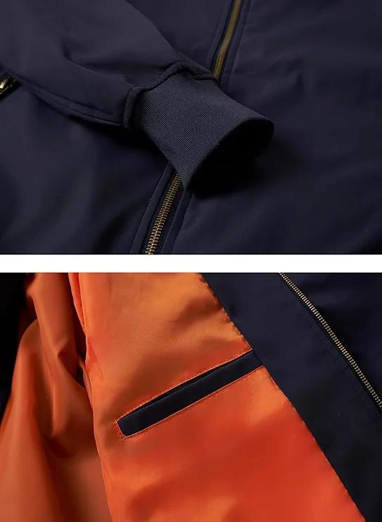 Casual Lightweight Windbreaker Bomber Jacket | Echo Leather