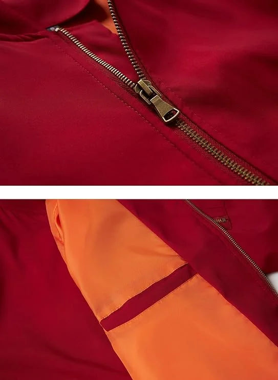 Casual Lightweight Windbreaker Bomber Jacket | Echo Leather