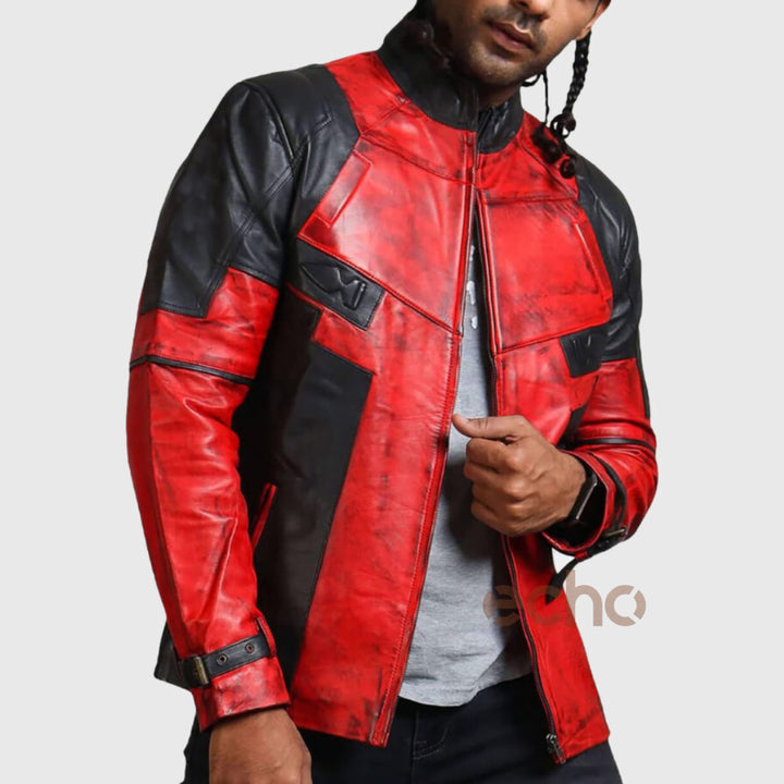 Deadpool 3 Biker Genuine Leather Jacket | Echo Leather