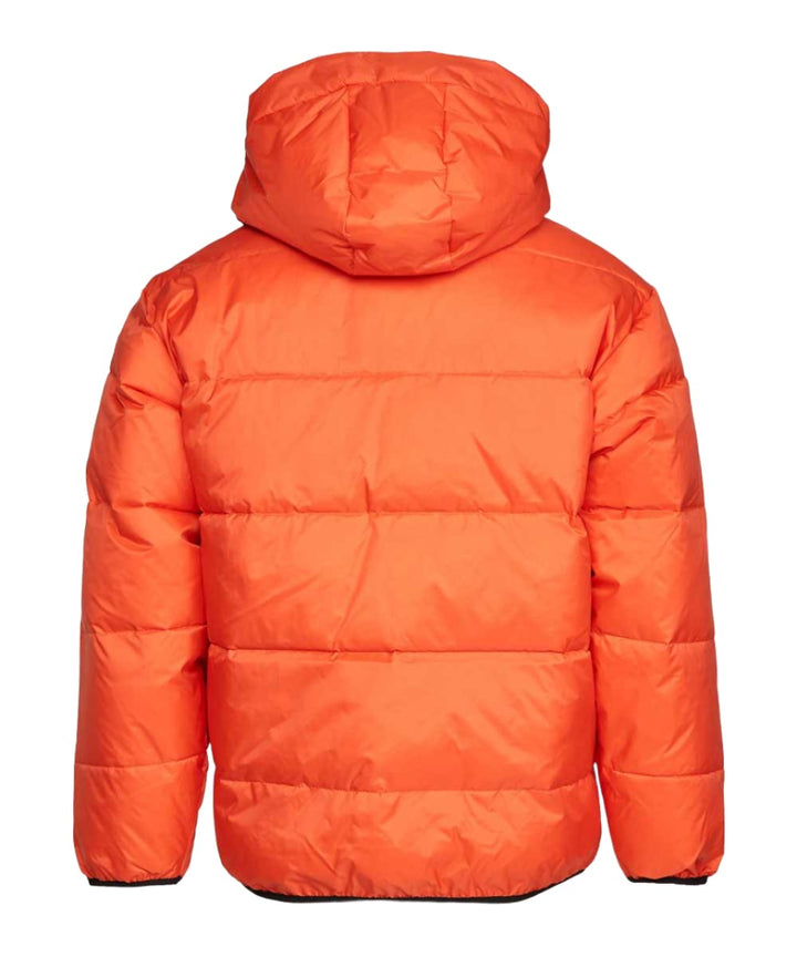 Hooded Orange Puffer Jacket