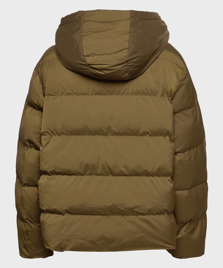 Men’s Hooded Brown Puffer Jacket