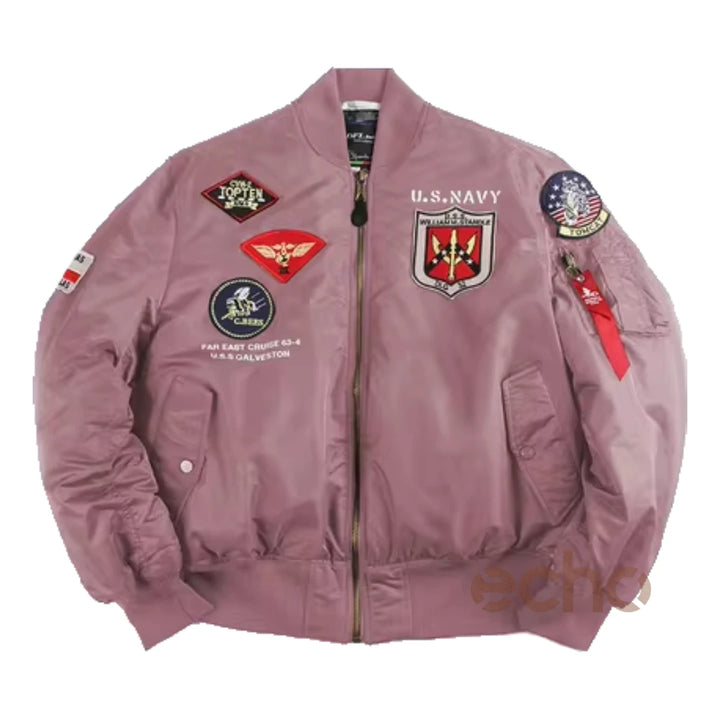 Men's MA-1 Aviator Military Pilot Thick Bomber Jacket | Echo Leather