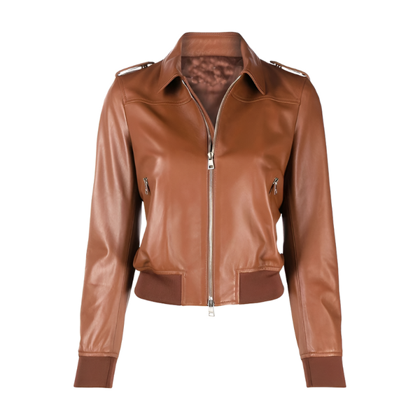 Carolyn Brown Bomber Leather Jacket | Echo Leather