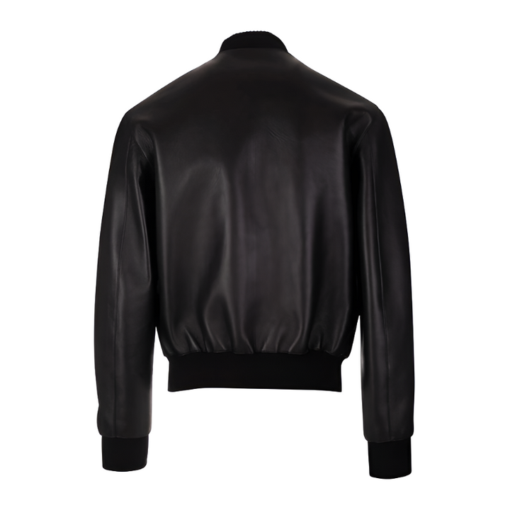 Ashley Black Bomber Leather Jacket | Leather Jacket