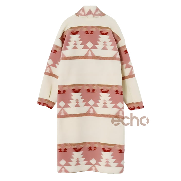 Yellowstone Beth Dutton Pink Printed Coat | Echo Leather