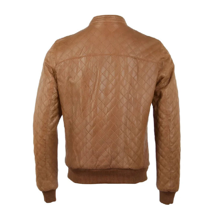 Alexander Brown Quilted Leather Jacket - Echo Leather