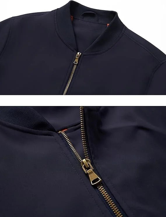 Casual Lightweight Windbreaker Bomber Jacket | Echo Leather