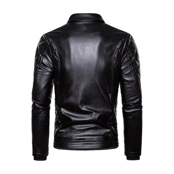 Christmas Removable Fur Collar Real Leather Jacket | Echo Leather
