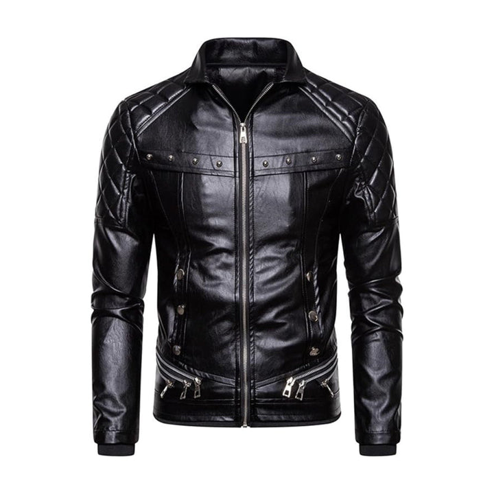 Christmas Removable Fur Collar Real Leather Jacket | Echo Leather