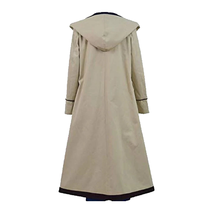 Jodie Whittaker Beige Cotton Hooded Trench Coat