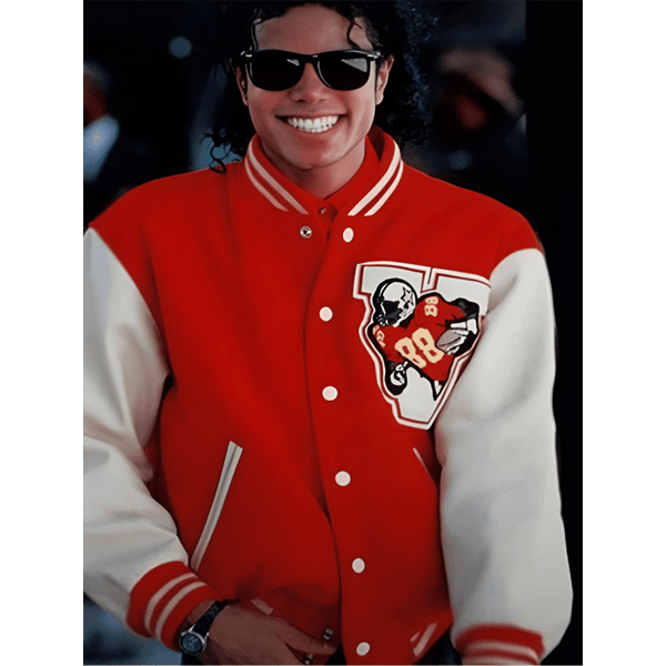 Michael 2025 Jaafar Jackson Varsity Jacket - Echo Leather