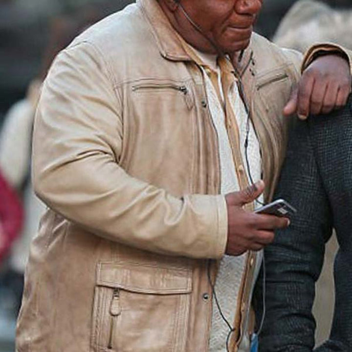 Mission: Impossible Fallout Ving Rhames Beige Biker Leather Jacket - Echo Leather
