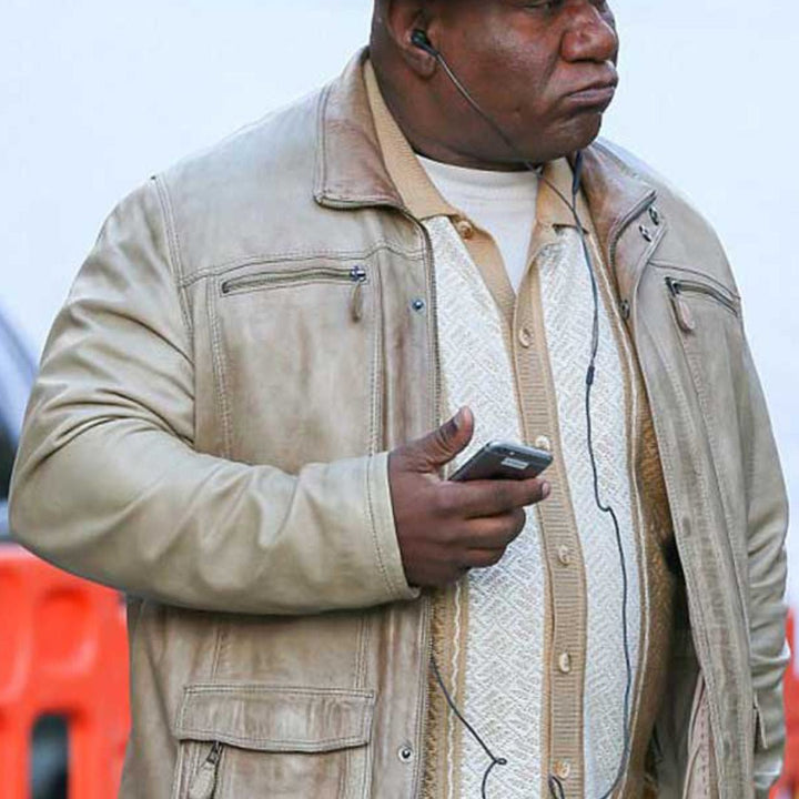 Mission: Impossible Fallout Ving Rhames Beige Biker Leather Jacket - Echo Leather