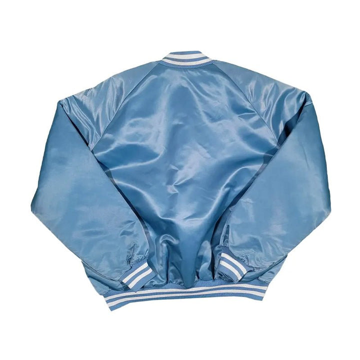 North Carolina 90’s Tar Heel Satin Jacket - Echo Leather