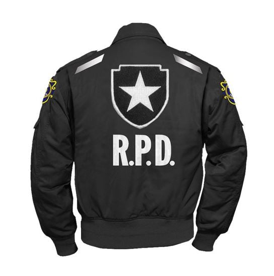 Resident Evil 2 Leon Kennedy R.P.D Bomber Jacket - Echo Leather
