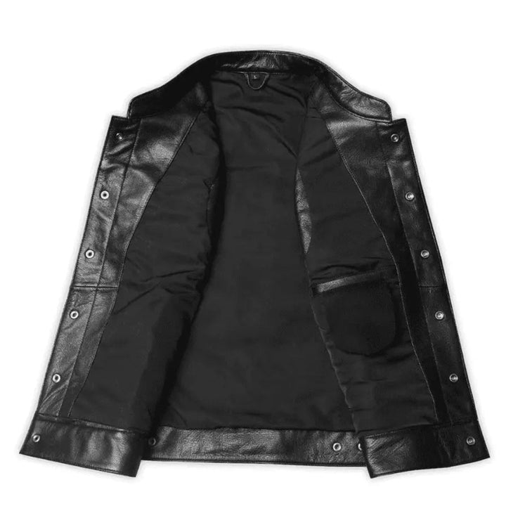 Sons of Anarchy Embroidery Biker Leather Vest | Echo Leather