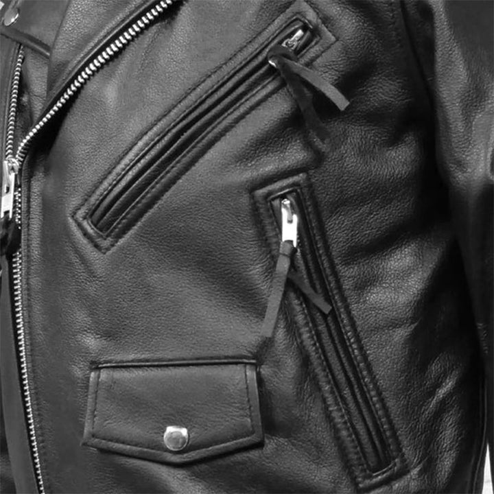 Stranger Things Eddie Munson Biker Jacket - Echo Leather