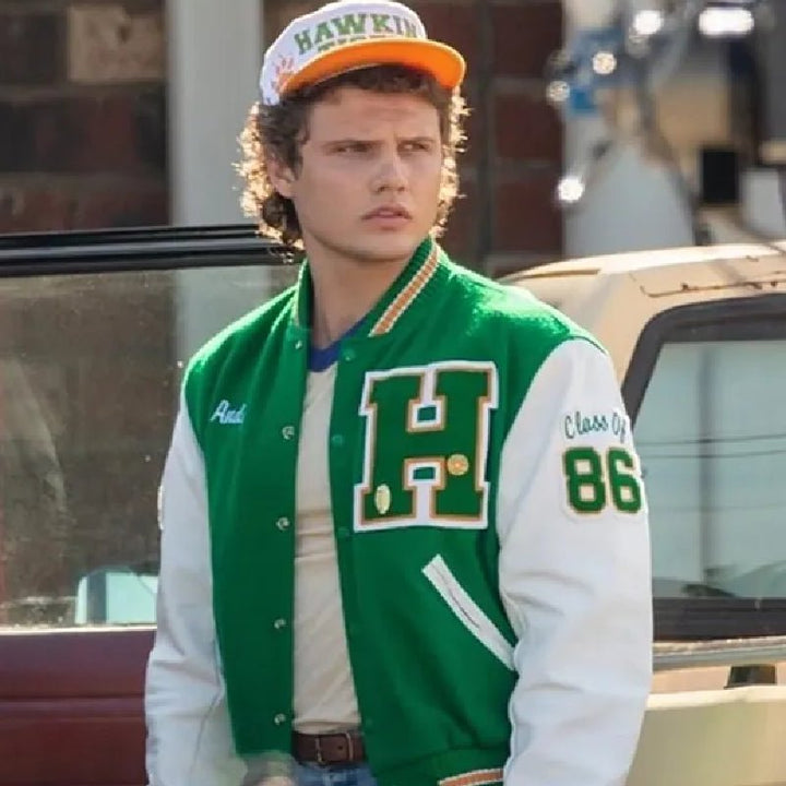 Stranger Things Hawkins Tigers Varsity Jacket - Echo Leather