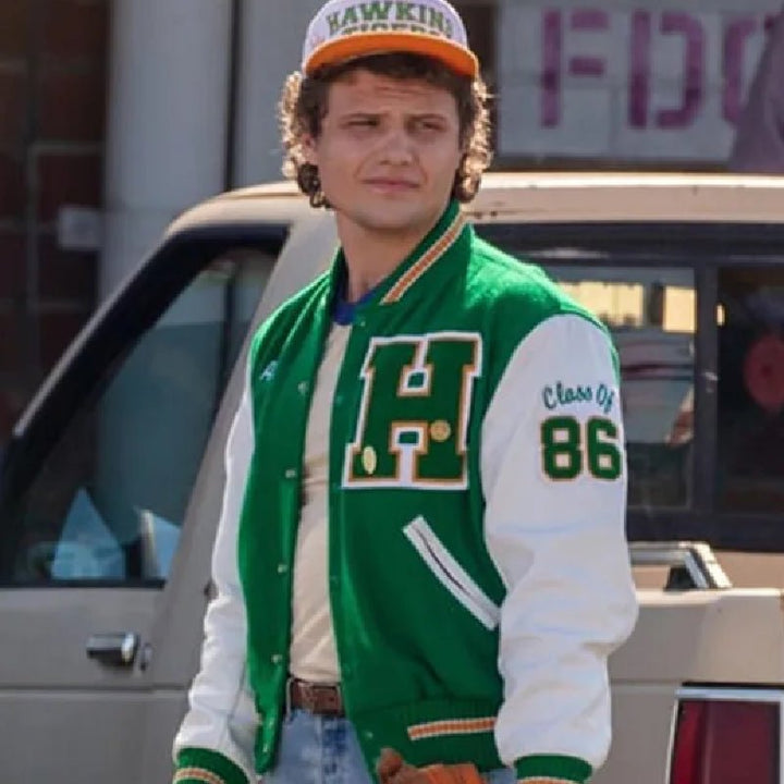 Stranger Things Hawkins Tigers Varsity Jacket - Echo Leather
