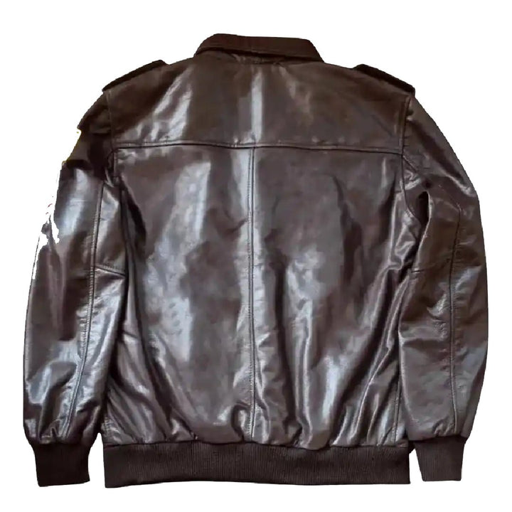 Stranger Things Steve Harrington Brown Bomber Leather Jacket - Echo Leather