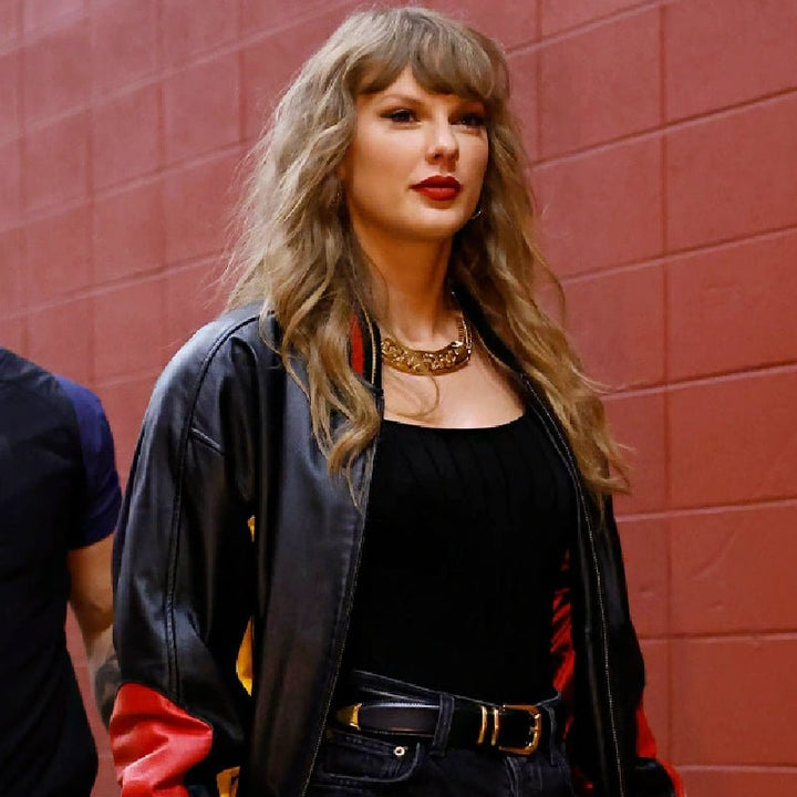 Taylor Swift Chiefs Leather Bomber Jacket - Echo Leather