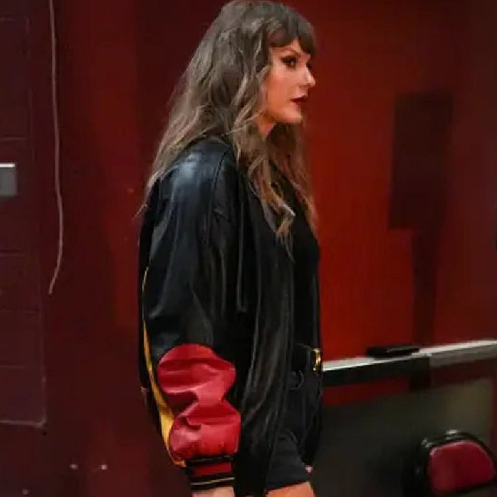 Taylor Swift Chiefs Leather Bomber Jacket - Echo Leather