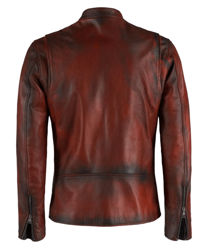 Men's Vintage Brown Distressed Retro Jacket