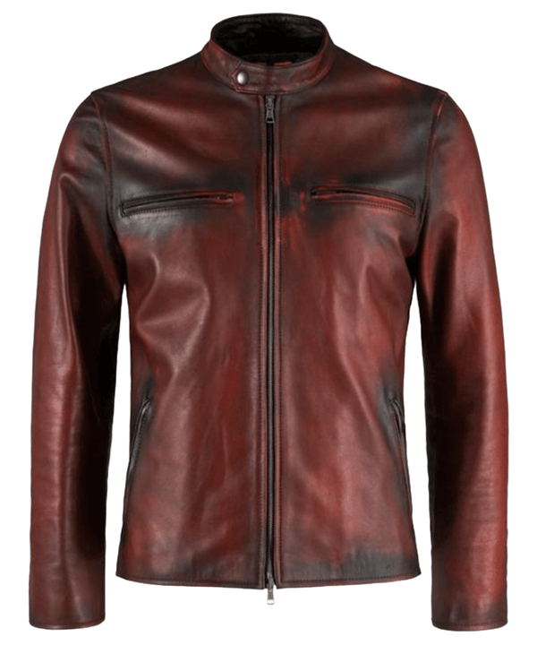 Men's Vintage Brown Distressed Retro Jacket