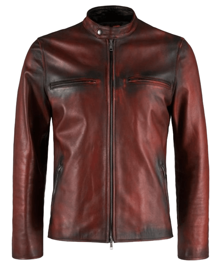 Men's Vintage Brown Distressed Retro Jacket