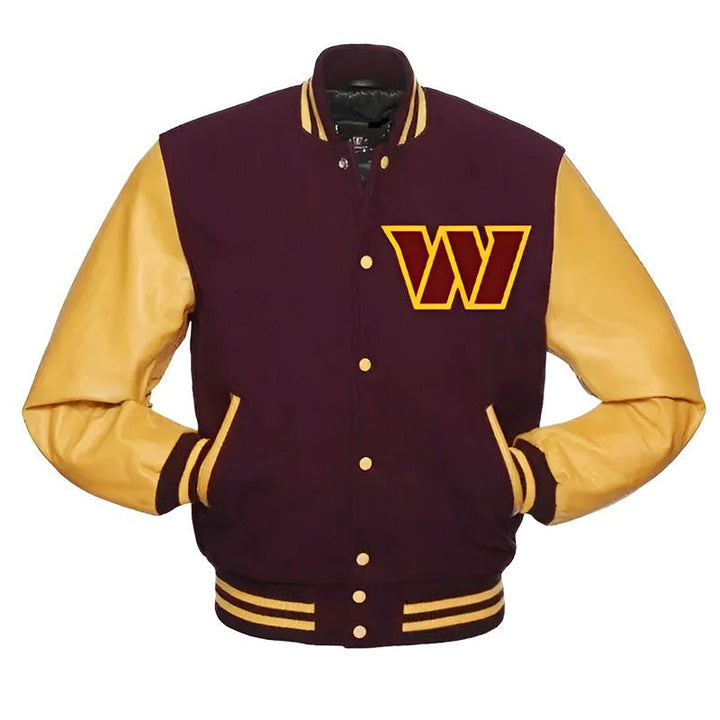 Washington Commanders Varsity Jacket - Echo Leather