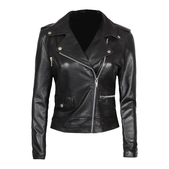 Women's Black Lambskin Real Leather Biker Jacket
Women Black Jacket
Women Genuine Leather Jacket
Women Biker Jacket
Biker Leather Jackets For Women